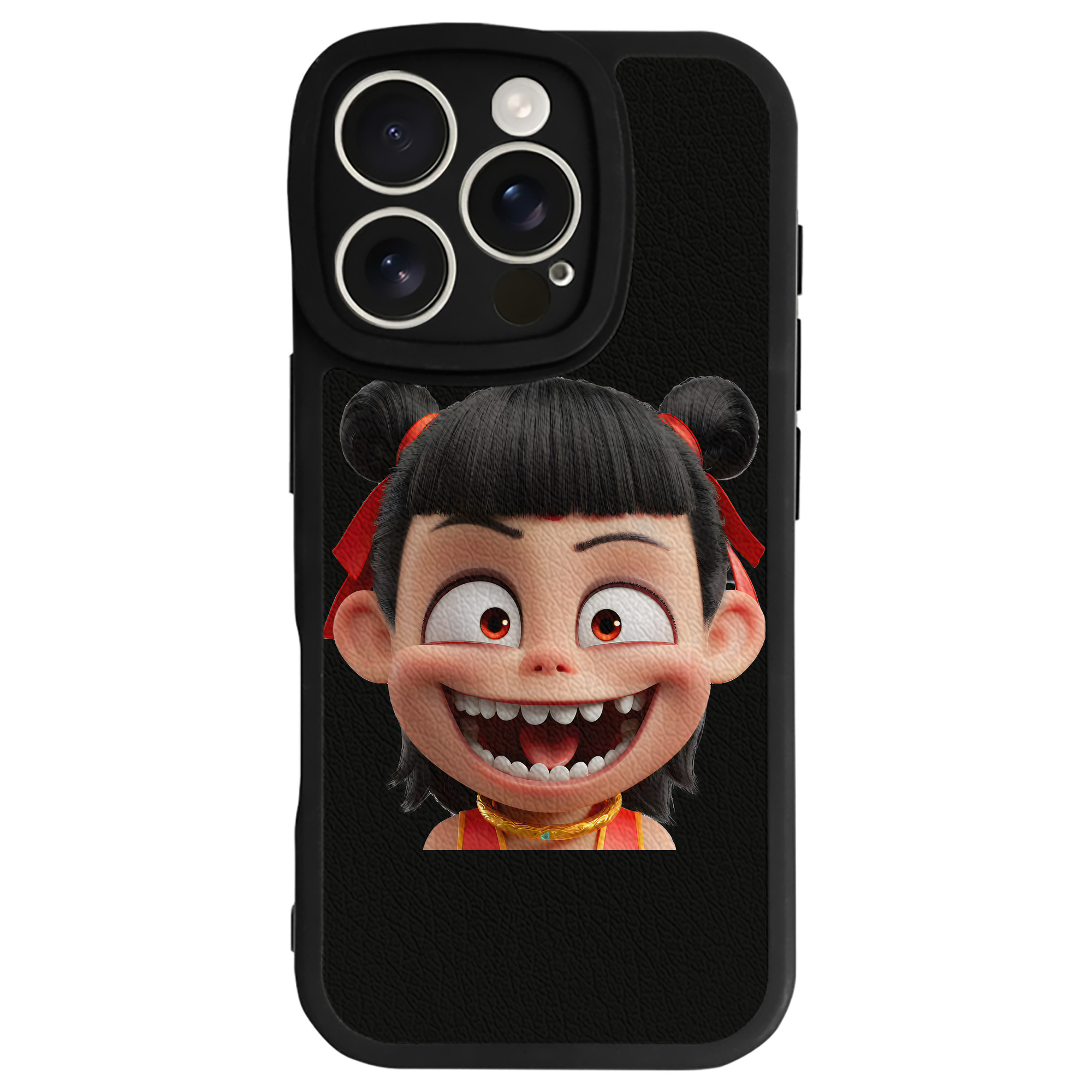 （画像用） Ne Zha 2 ナタ 魔童の大暴れ 【iPhone 16シリーズ対応】シリコンスマホケース（レザー調） 材質：シリコン